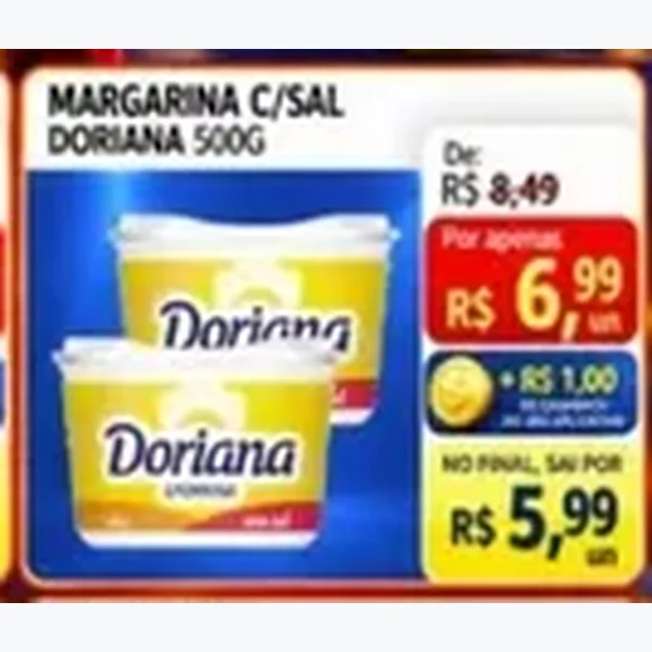 Recorte do encarte de Margarina com Sal Doriana