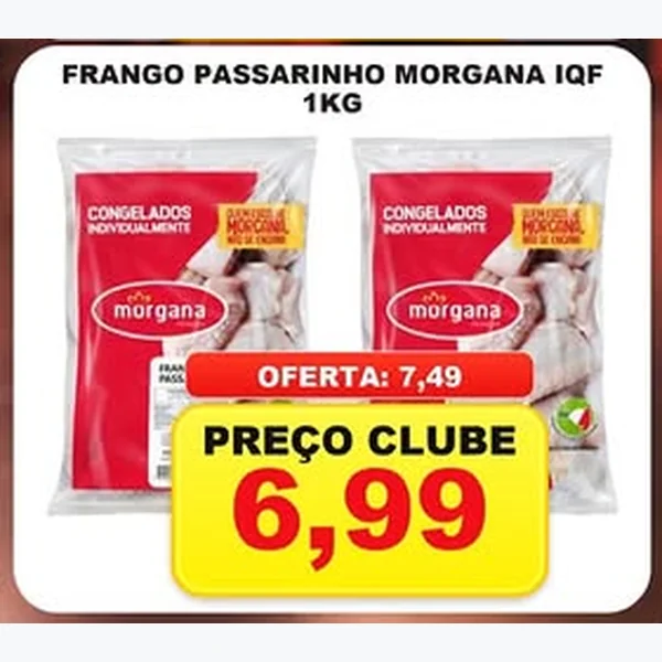 Recorte do encarte de Frango Passarinho Iqf Morgana 1 kg