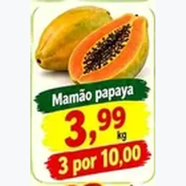Recorte do encarte de Mamão Papaya