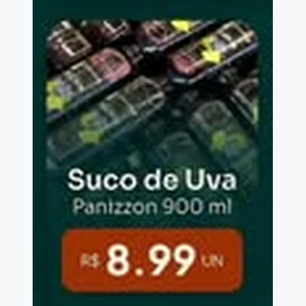 Recorte do encarte de Suco de Uva Panizzon 900 ml