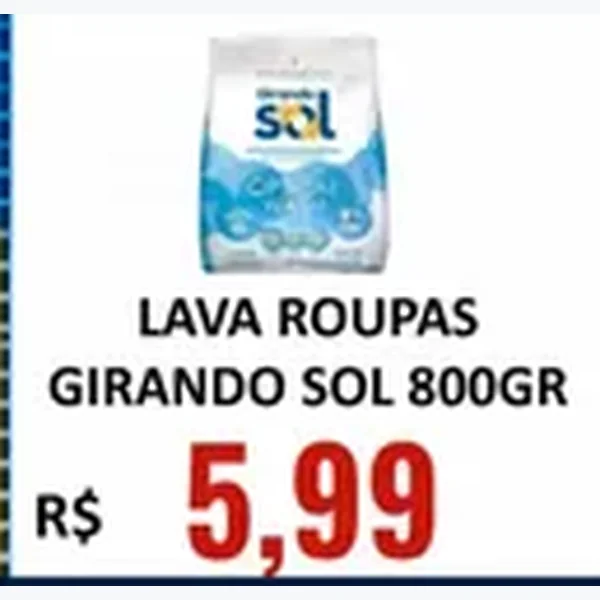 Lava Roupas Girando Sol 800 g