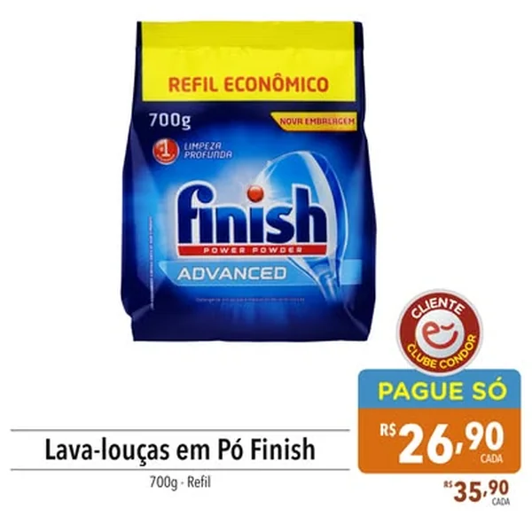 Lava-louças em Pó Advanced Finish 700 g