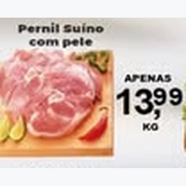 Recorte do encarte de Pernil Suíno com Pele