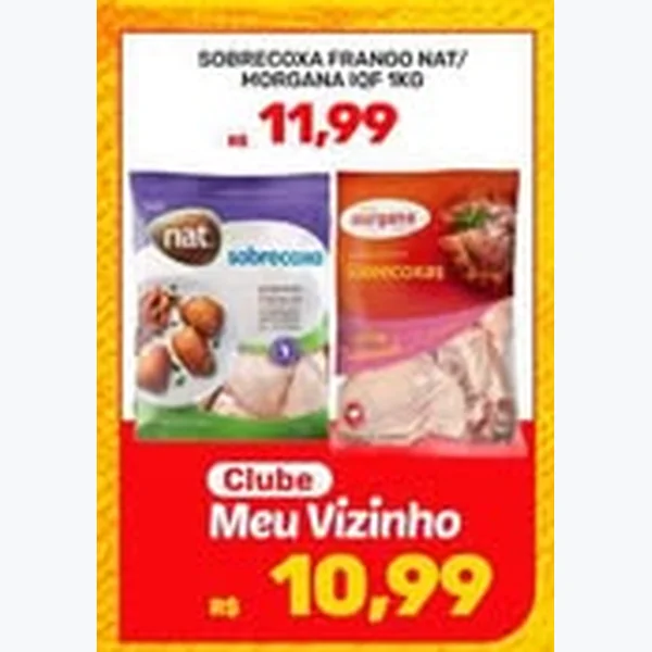 Recorte do encarte de Sobrecoxa de Frango Nat / Morgana