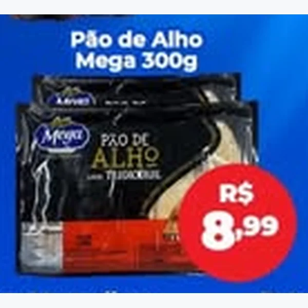 Recorte do encarte de Pão de Alho Mega 300 g