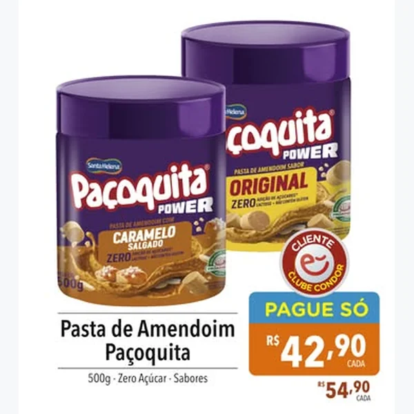 Pasta de Amendoim Power Paçoquita 500 g