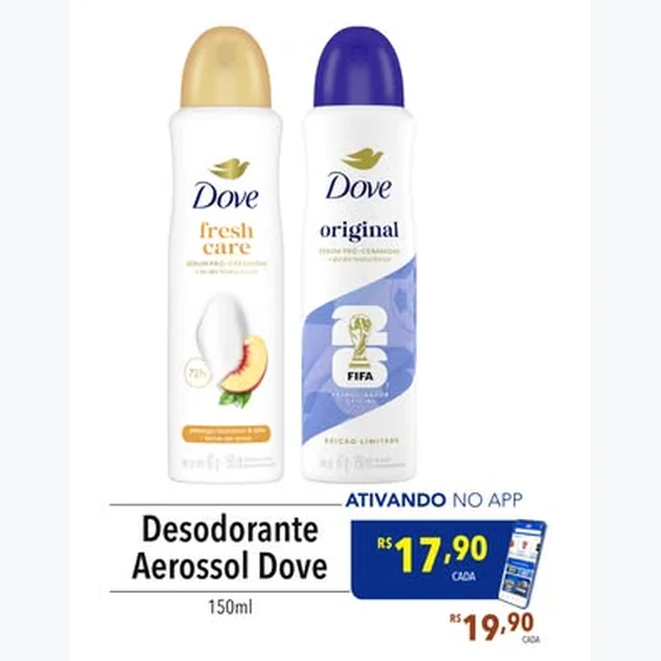 Desodorante Aerossol Original Dove 150 ml