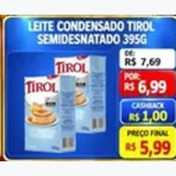 Leite Condensado Tirol 395 g