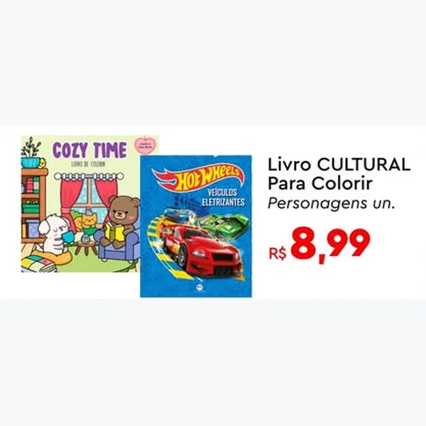 Livro Cultural para Colorir Personagens