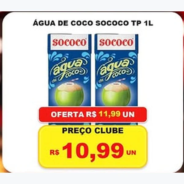 Água de Coco Sococo 1 L