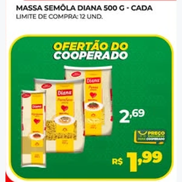 Massa Semola Diana 500 g