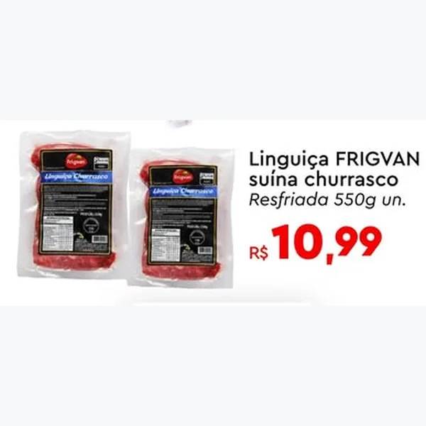 Linguiça Suína Churrasco FRIGVAN 550 g