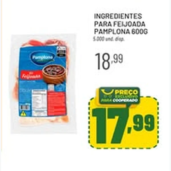 Ingredientes para Feijoada Pamplona 600 g