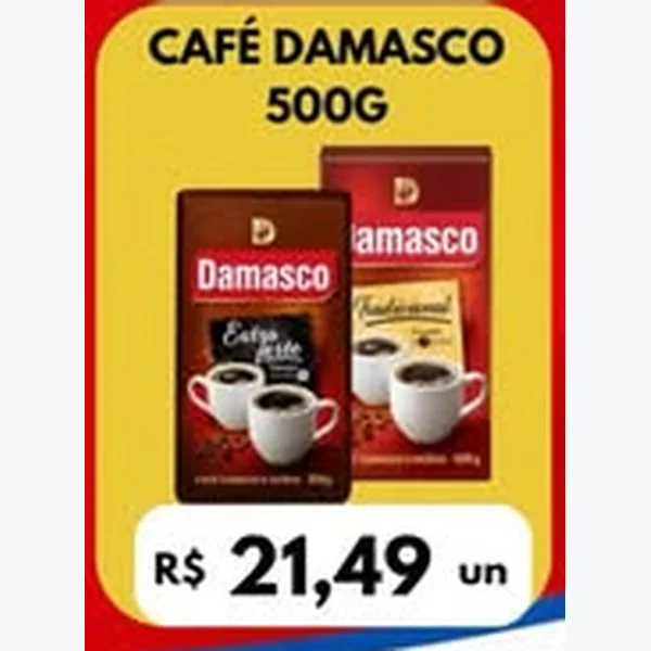 Recorte do encarte de Café Damasco 500 g