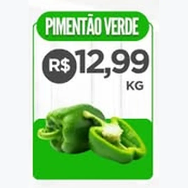 Recorte do encarte de Pimentão Verde