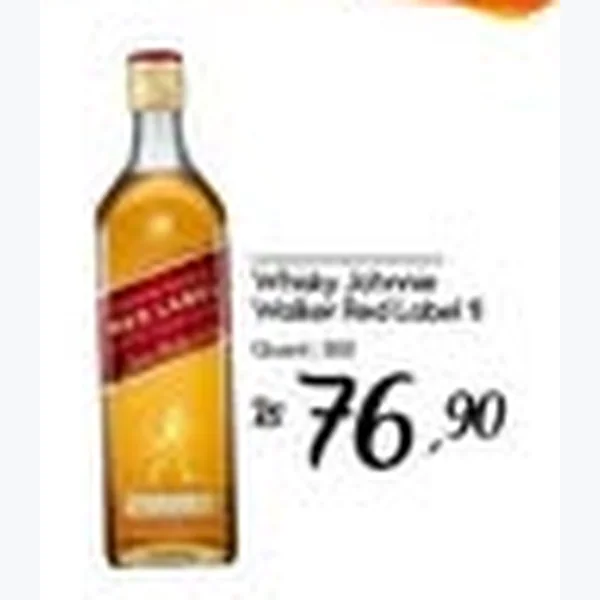 Recorte do encarte de Whisky Johnnie Walker Red Label
