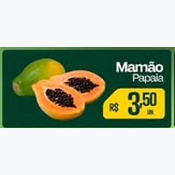Recorte do encarte de Mamão Papaia