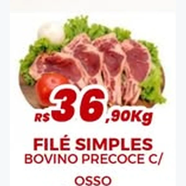Recorte do encarte de Filé Simples Bovino Precoce