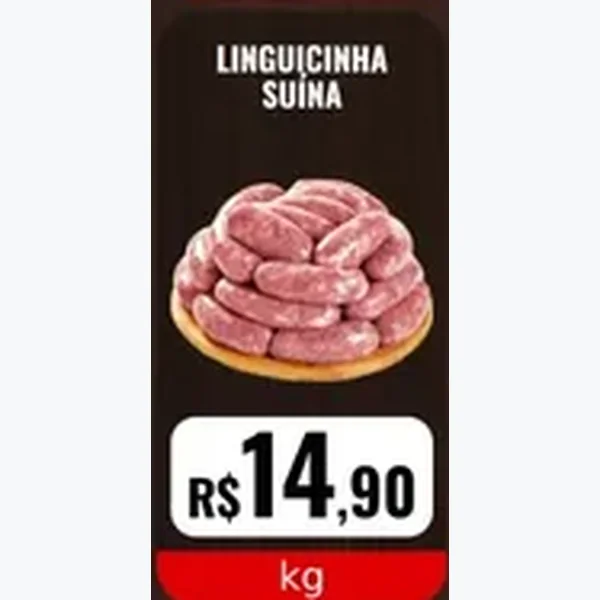 Recorte do encarte de Linguicinha Suína