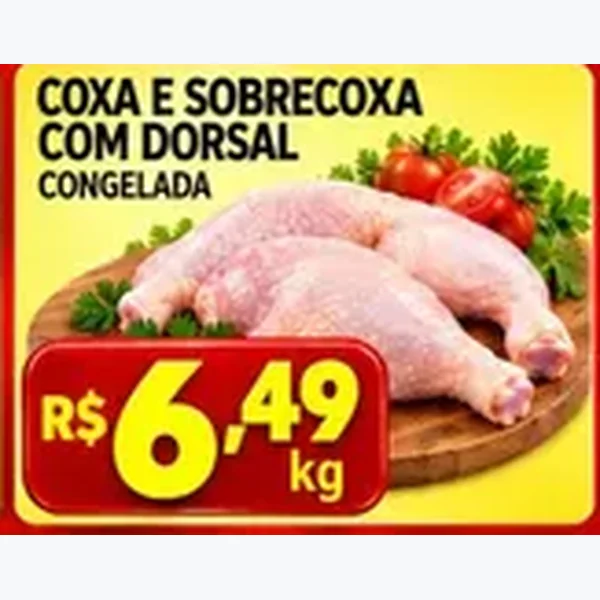 Coxa e Sobrecoxa com Dorsal Congelada