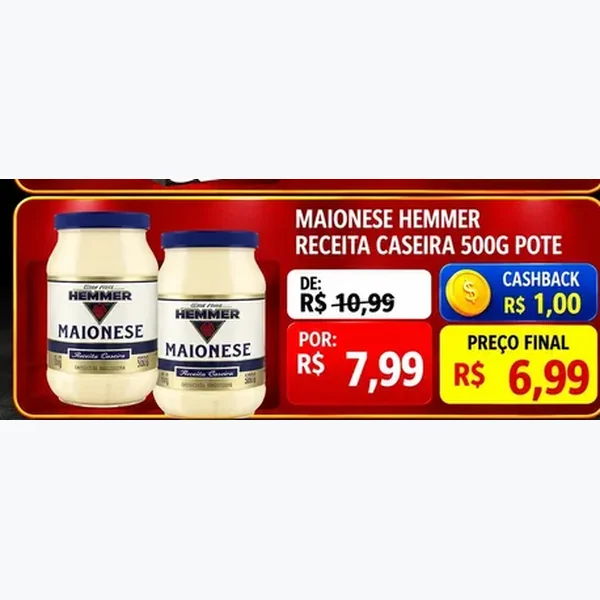 Maionese Receita Caseira Hemmer 500 g
