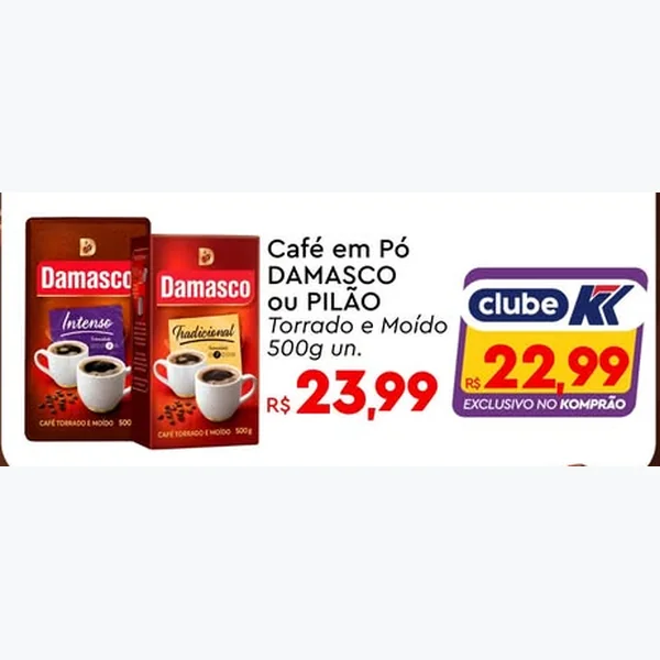 Café em Pó Torrado e Moído Pilão 500 g