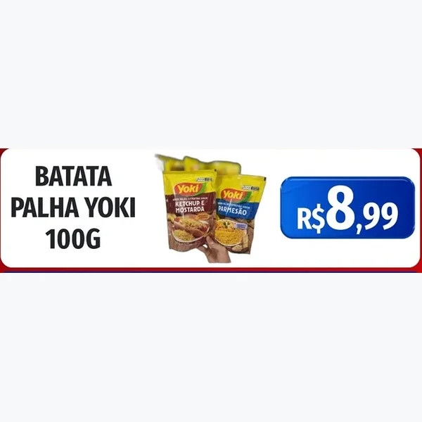 Batata Palha Parmesão Yoki 100 g