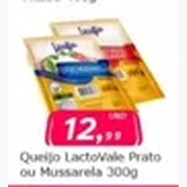 Queijo Mussarela Lactovale 300 g