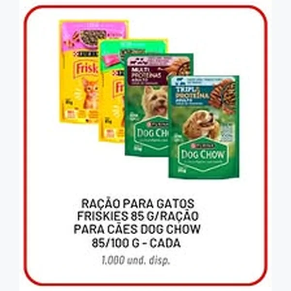 Recorte do encarte de Ração para Cães Dog Chow 100 g