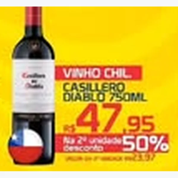 Vinho Casillero del Diablo 750 ml