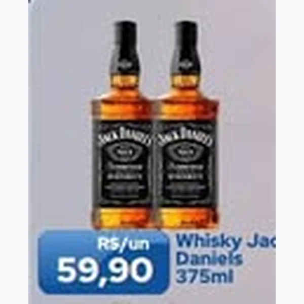 Recorte do encarte de Whisky Jack Daniels 375 ml