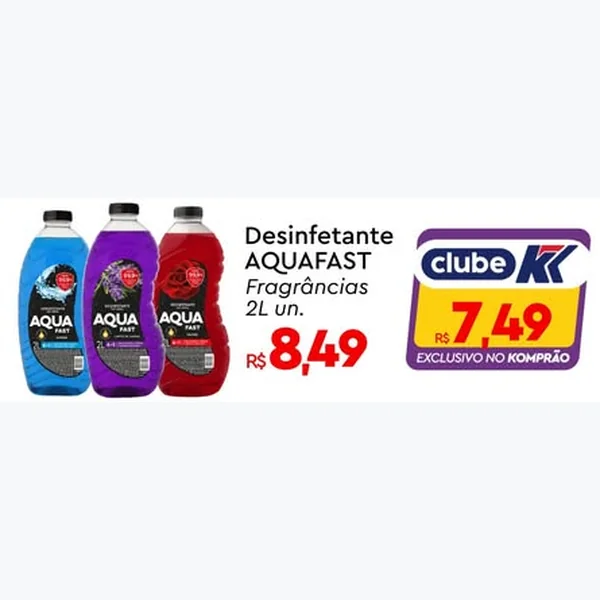 Desinfetante AQUAFAST 2 L