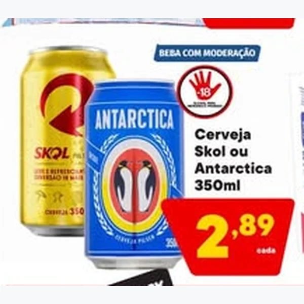 Cerveja Antarctica 350 ml