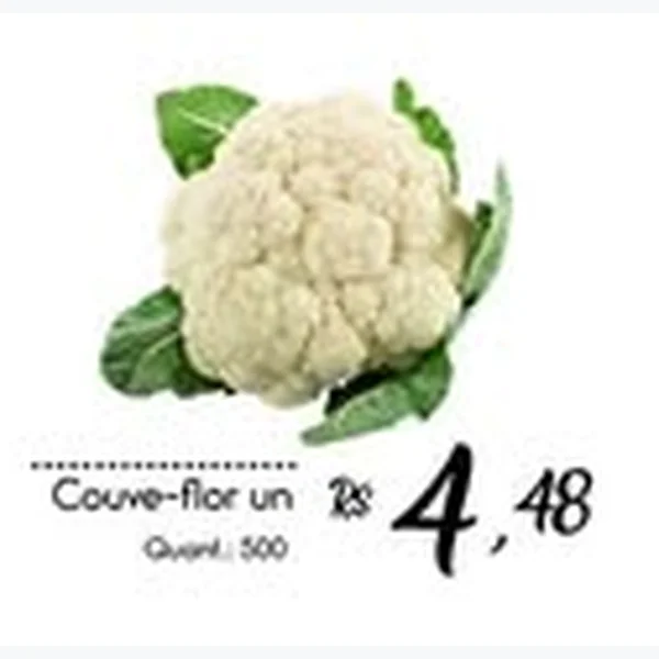 Recorte do encarte de Couve-flor
