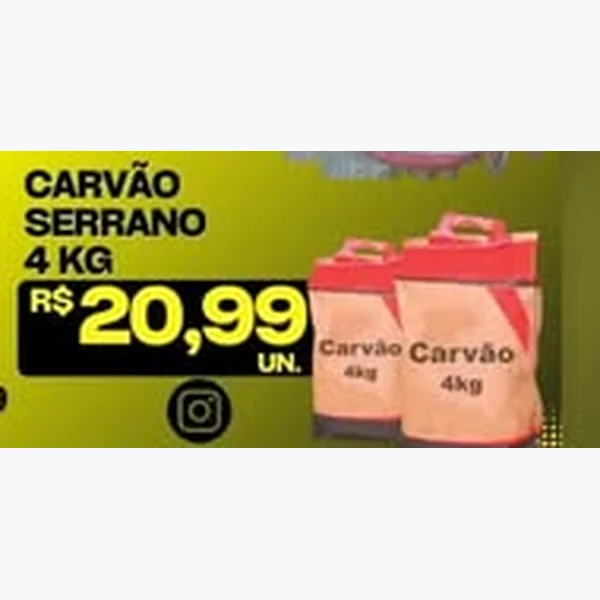 Carvão Serrano 4 kg