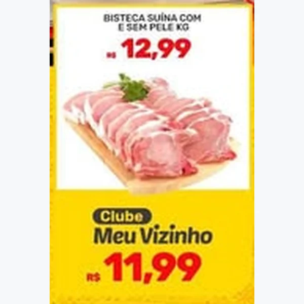 Bisteca Suína com e sem Pele