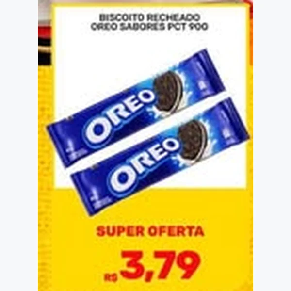Recorte do encarte de Biscoito Recheado Oreo 90 g