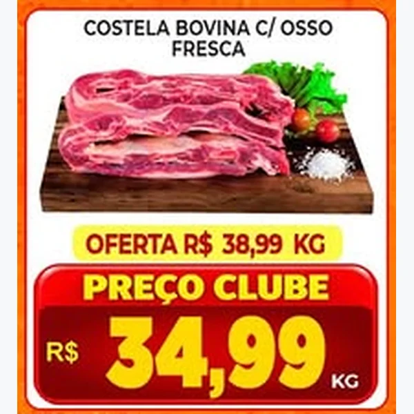 Costela Bovina C/ Osso Fresca