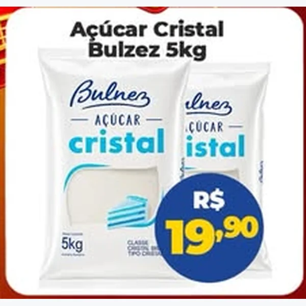 Açúcar Cristal Bulnez 5 kg