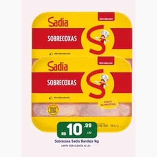 Sobrecoxa Sadia 1 kg