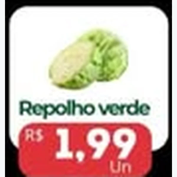 Recorte do encarte de Repolho Verde