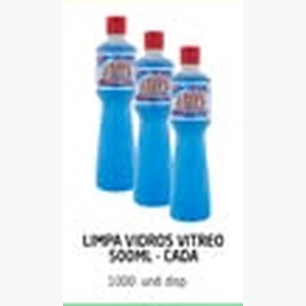Recorte do encarte de Limpa Vidros Vitreo 500 ml