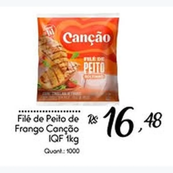 Recorte do encarte de Filé de Peito de Frango Iqf Canção