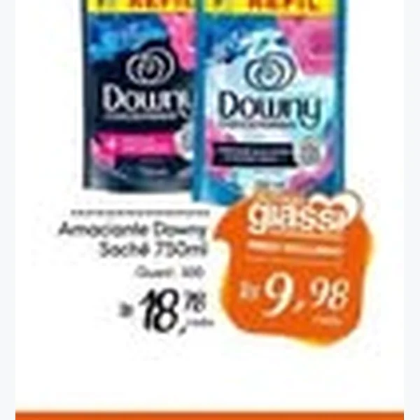 Recorte do encarte de Amaciante Downy 750 ml