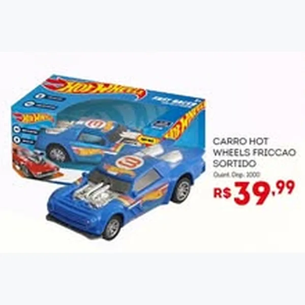 Recorte do encarte de Carro Fricção Hot Wheels