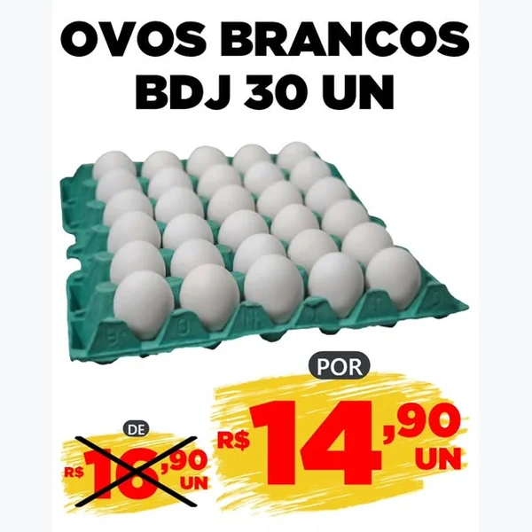 Ovos Brancos 30 un