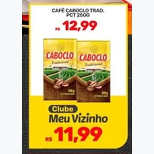 Recorte do encarte de Café Tradicional Caboclo 250 g