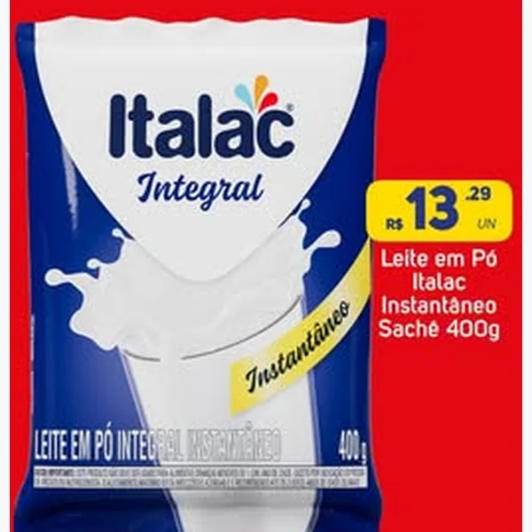 Leite em Pó Instantâneo Italac 400 g
