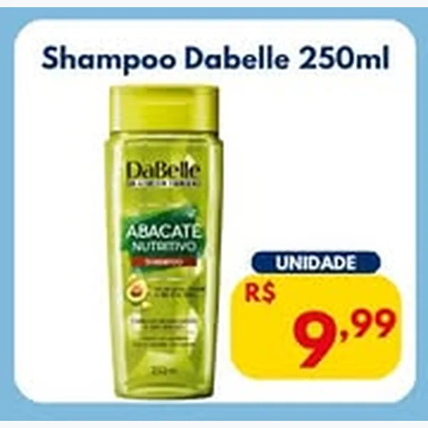 Recorte do encarte de Shampoo Dabelle 250 ml