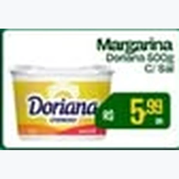 Recorte do encarte de Margarina Doriana 500 g